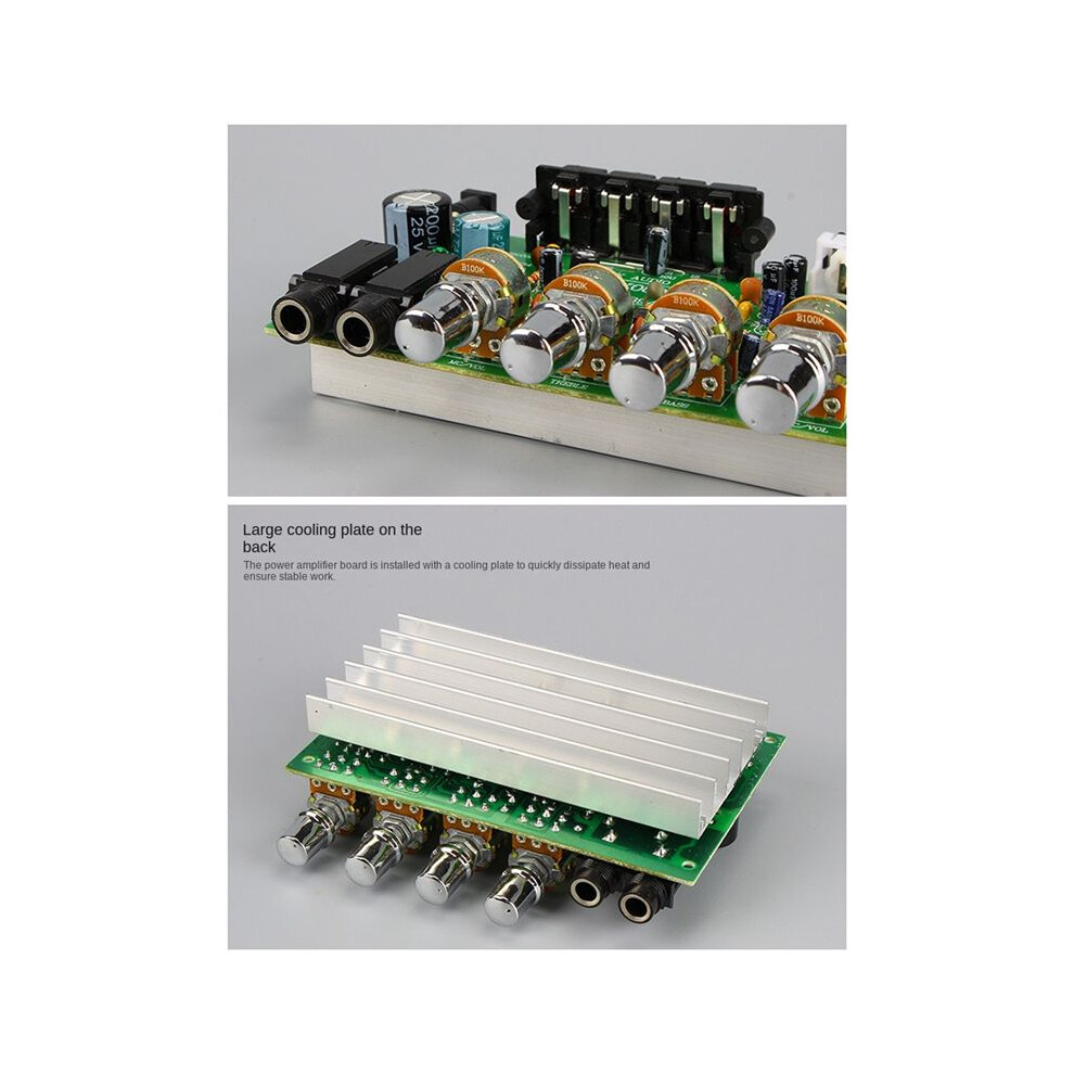 12V 40W+40W Stereo Audio Amplifier Board Digital Microphone Amplifier with Tone Control Speaker AMP