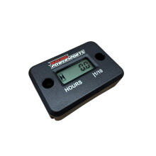 Digital Hour Meter Waterproof Marine Grade for Motorcycle ATV Boat Gas Engine Black