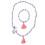 3Sets Grün Einhorn Kinder Schmuck Holzperlen Kette & Armband 1