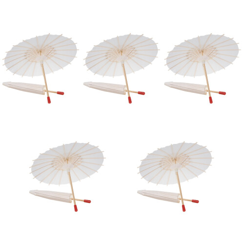 10Stk Papierschirm Bunt Hochzeit Feier DIY 2
