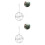 2Pcs Small Animal Grass Feed Dispenser Ball Silver with Iron Hook 5