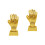 2Pcs Compact Trophy Decorative Soccer Competition Award 10