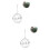 2Pcs Small Animal Grass Feed Dispenser Ball Silver with Iron Hook 7