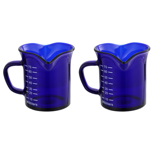 2Stk Kaffeeglas Mit Maßangabe Kaffeebecher Für Büro 1