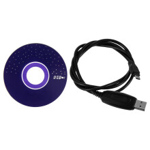 2Stk Kompaktes Programmierkabel USB Schwarz Für