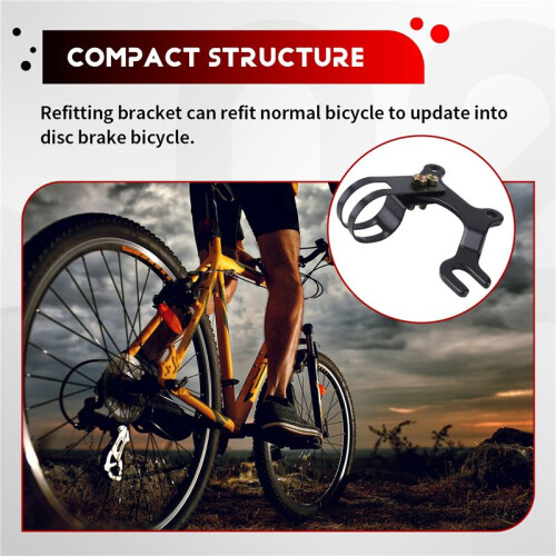 20/31.8mm Adjustable MTB Bike Disc Brake Bracket Converter Frame Adapter Mounting Holder 2