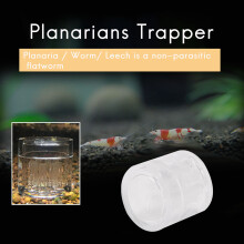 Carro Armato di Plastica Trapper Tubo Trappola Catcher per Sanguisughe Verme Planaria 8 Fori Trasparenti