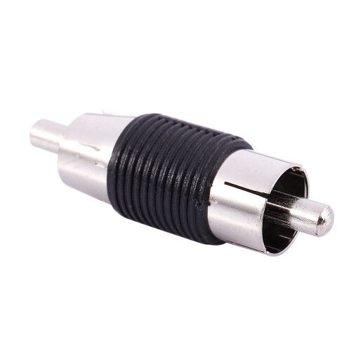 Gerade AV RCA Stecker auf Stecker Steckverbinder Adapter Adapter 6 Stk 2
