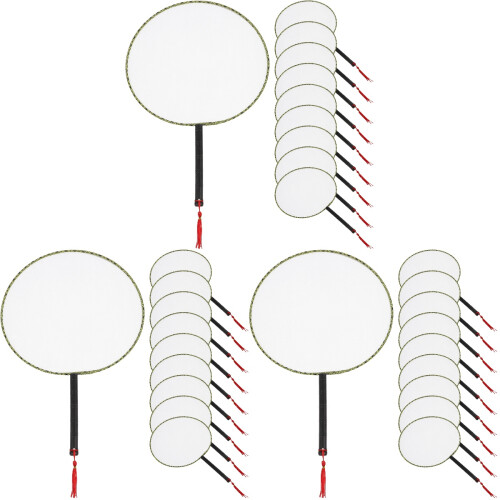 30St Schilderwaaier Wit Kind DIY Waaier Schildermateriaal 2