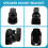 4PCS Universal Speaker Wall Mount Bracket Ceiling Stand Clamp with Adjustable Swivel and Tilt Angle Rotation 6