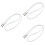 3Stk Graue Brillenkette Wachs Mit Metall Silikon 6