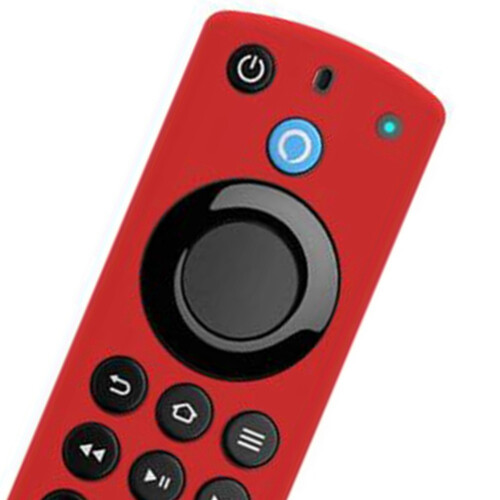 Silicone Remote Control Cover for Fire TV Stick 4K 3Rd Gen 3Rd Generation Anti-Slip Remote Protector Case(Red) 2