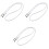 3Stk Graue Brillenkette Wachs Mit Metall Silikon 3