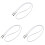 3Stk Graue Brillenkette Wachs Mit Metall Silikon 2