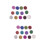 24 Glitter Lidschatten Pulver Profi Puderset Farben 7