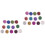24 Glitter Lidschatten Pulver Profi Puderset Farben 4