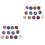 24 Glitter Lidschatten Pulver Profi Puderset Farben 3