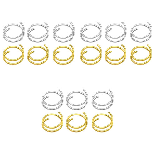 18Stk Spiral Nasenhoops Damen Nasenschmuck 2