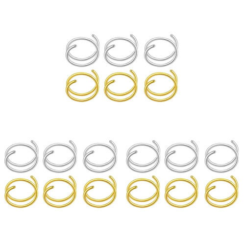 18Stk Spiral Nasenhoops Damen Nasenschmuck 1