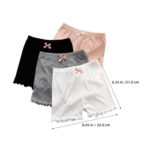 8Stk Kurze Safety Pants Mit Schleife Angenehm 1