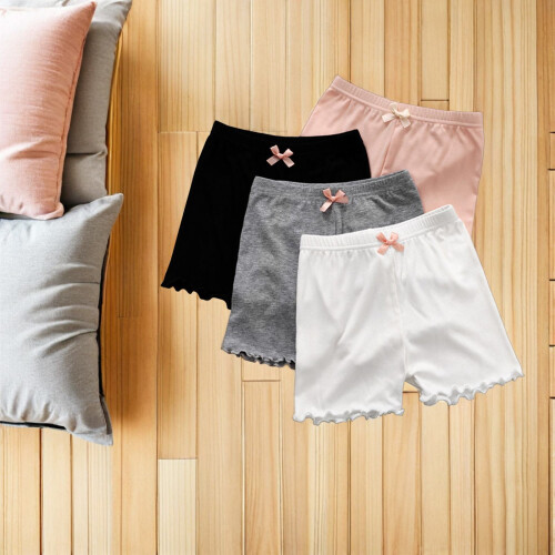 8Stk Kurze Safety Pants Mit Schleife Angenehm 2