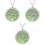 3Stk Aromatherapie Halskette Diffuser Anhänger Design Mehrfarbig 3