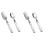 4Stk Kinder Tischbesteck Gabel Beige Kinder 2