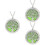 3Stk Aromatherapie Halskette Diffuser Anhänger Design Mehrfarbig 6