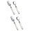4Stk Kinder Tischbesteck Gabel Beige Kinder 7