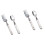 4Stk Kinder Tischbesteck Gabel Beige Kinder 4