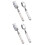 4Stk Kinder Tischbesteck Gabel Beige Kinder 5