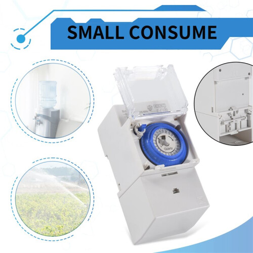 SUL181H Mechanical Timer 24 hours   Relay Electrical Programmable Timer 24 hour Din Rail Timer 1