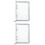 2Stk Haltbare Skyblaue Binder Notebook Hülle 6-Ring Organizer Cover 5
