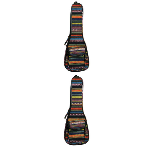 2Pièces Sac De Rangement Ukulélé Multi Poches Et Durable 2