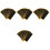 96Stk Antirutsch Fingerboard Grip Tapes Schwarz 2