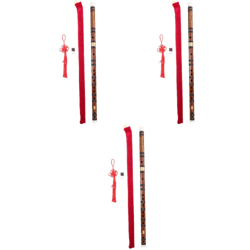 3Sets Bambusflöten Für Mit Präzisen Tonlöchern 1