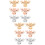 12Stk Farbiges Bee Watchband Charms Nageldesign Strap Dekor Robust 7