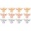 12Stk Farbiges Bee Watchband Charms Nageldesign Strap Dekor Robust 2