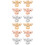 12Stk Farbiges Bee Watchband Charms Nageldesign Strap Dekor Robust 5