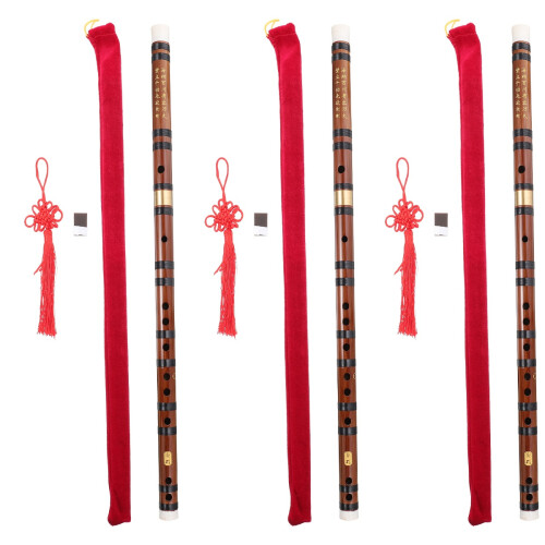3Sets Bambusflöten Für Mit Präzisen Tonlöchern 2