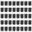 Rubber caps 40-piece black rubber tube ends 10mm round 1