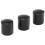 Rubber caps 40-piece black rubber tube ends 10mm round 8