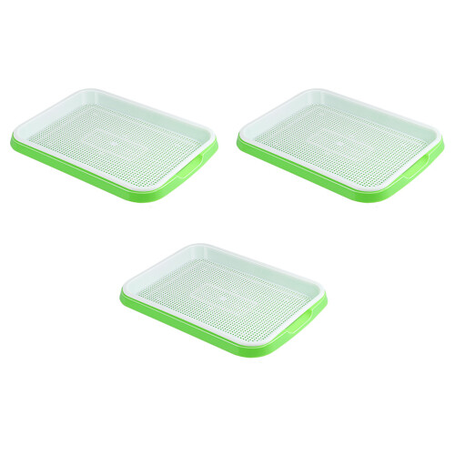 9Stk Praktisches - Gemüseanzucht Tray Grün Kunststoff