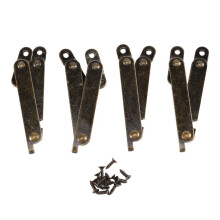 Furniture CharniÈRe Pivotante Pivotante pour Couvercle, BoîTe, Ton Bronze 4Pcs