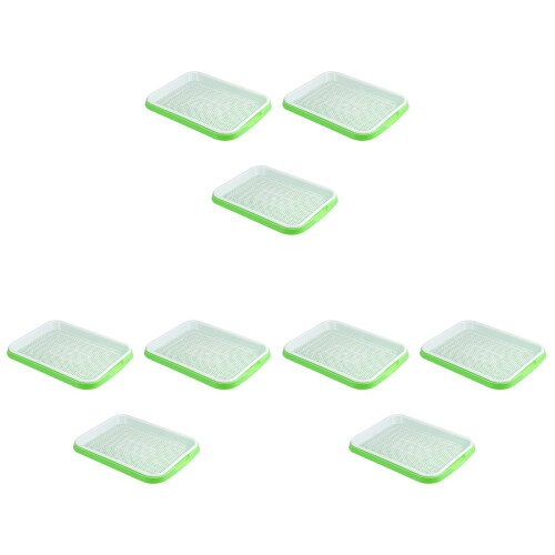 9Stk Praktisches - Gemüseanzucht Tray Grün Kunststoff 1