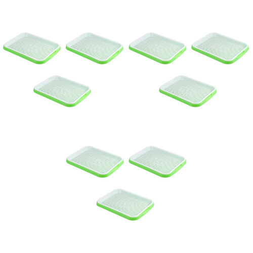 9Stk Praktisches - Gemüseanzucht Tray Grün Kunststoff 2