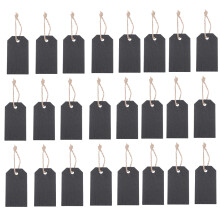 150Sets Schwarz Holzanhänger Preisschilder Für Einkaufszentren