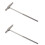 2Stk Thumb Piano Tuning Silber Kalimba 5