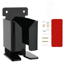 Electric Shaver Holder Waterproof Wall Mounted Acrylic Razor Organizer Quick Dry ChargingFriendly Solid Black