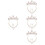 4Ensembles Ensemble Couronne Collier Et Boucles Clips Pour Fille 8